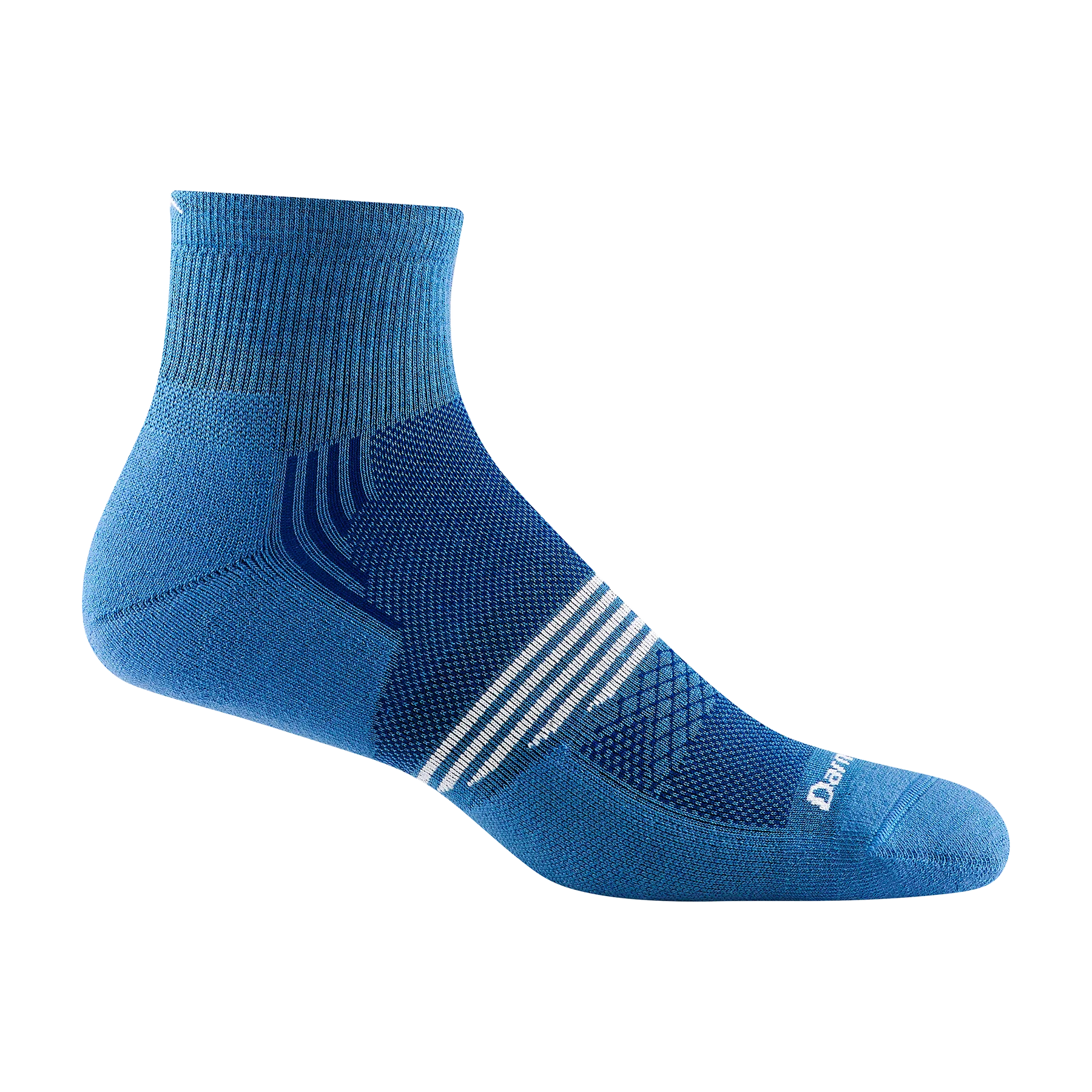 Darn Tough Men's Run Element Lightweight Quarter Socks - Moisture-Wicking & Cushioned for Running, Hiking & Outdoor Activities