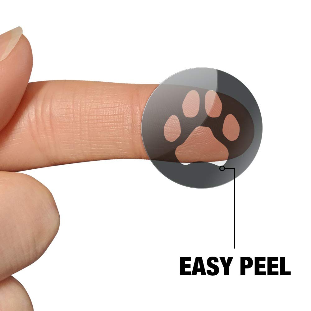 Black and White Paw Print Stickers for Dogs & Cats - Planner, Calendar, Scrapbooking, Crafting Supplies | Perfect for Pet Lovers, Bullet Journals, DIY Projects & Gift Decorations
