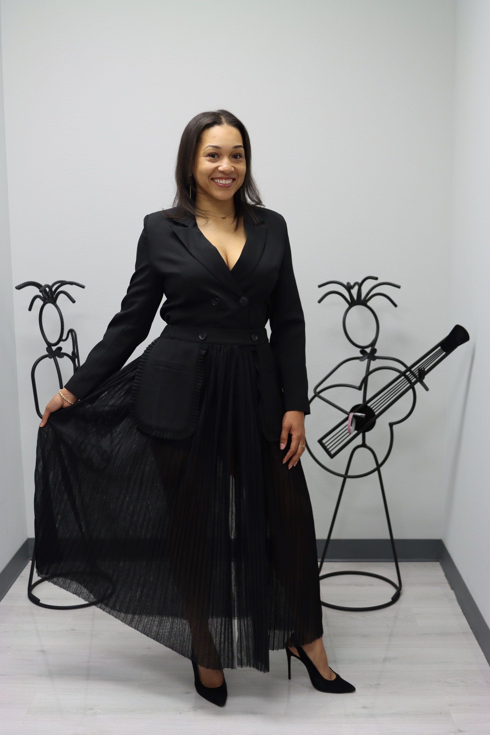 Elegant Women's Blazer Dress for Office & Evening Wear - Stylish Formal & Casual Outfit for Work, Parties & Special Occasions