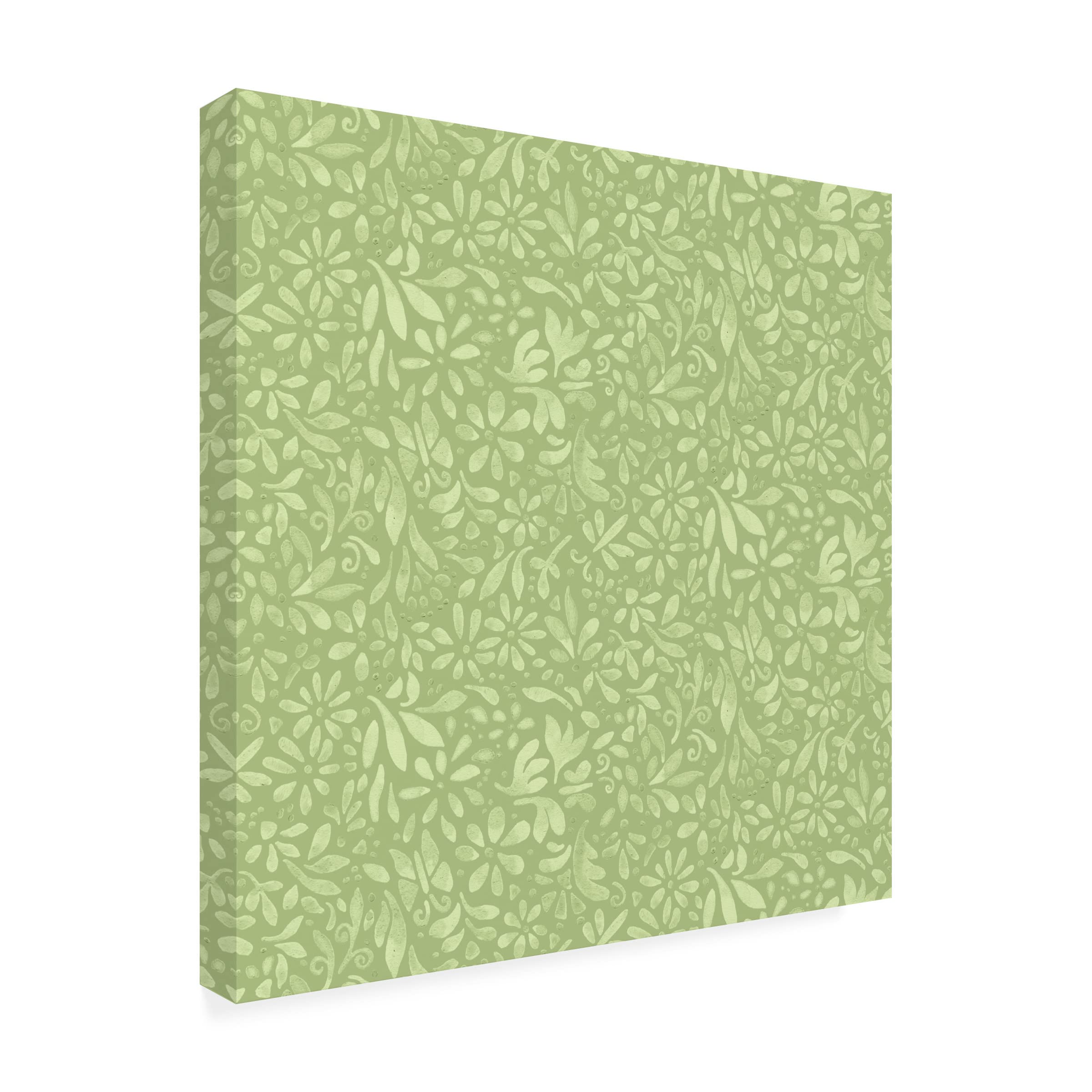 Yachal Design Tropical Blossoms 400 Canvas Art Print - Vibrant Floral Wall Decor for Living Room, Bedroom & Office - Premium Trademark Fine Art Collection