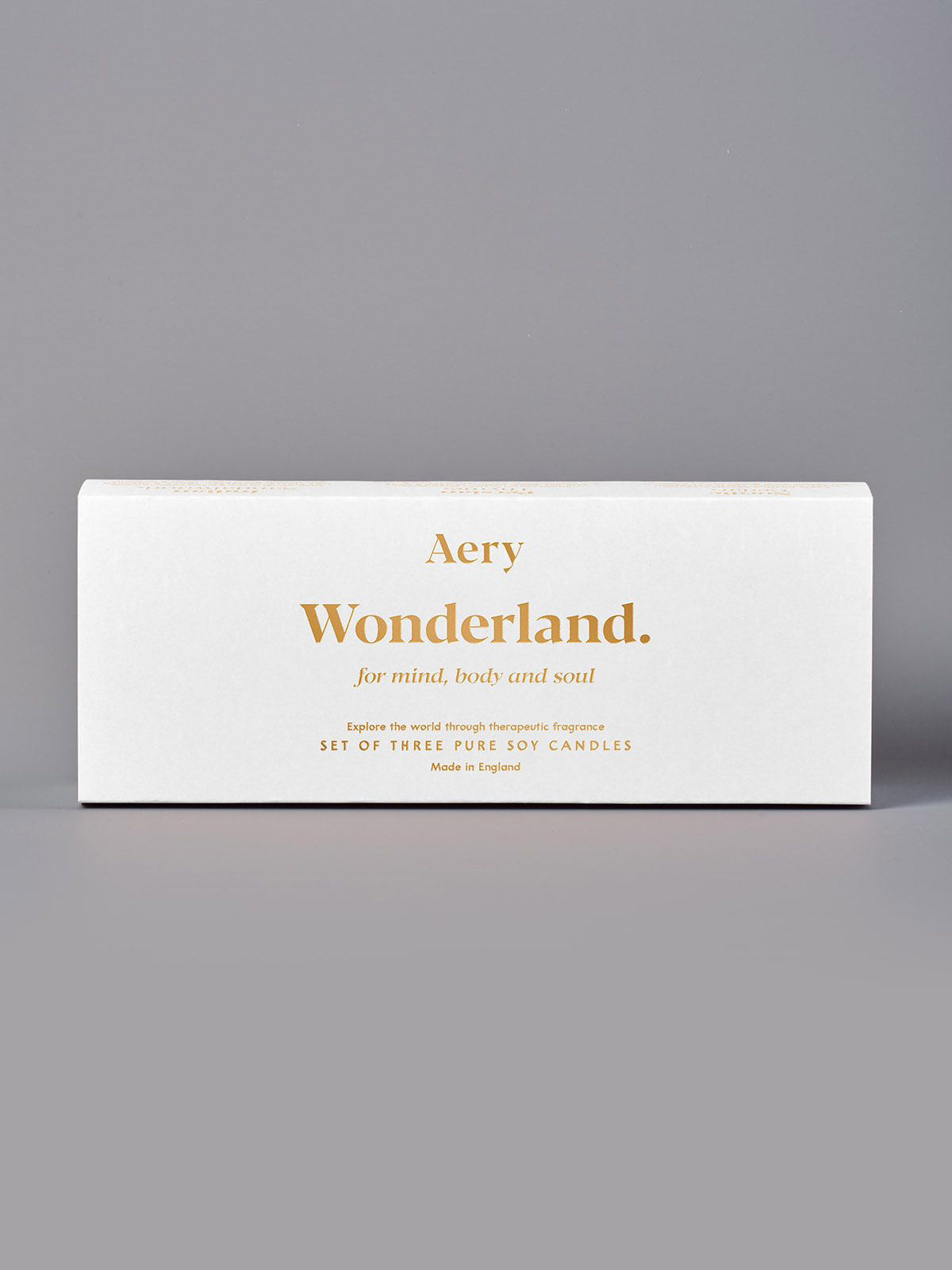 Aery Fernweh Collection Wonderland Votive Candle Gift Set of 3 - Scented Candles for Home Decor, Relaxation & Romantic Ambiance - Perfect for Bedroom, Bathroom & Gift Giving