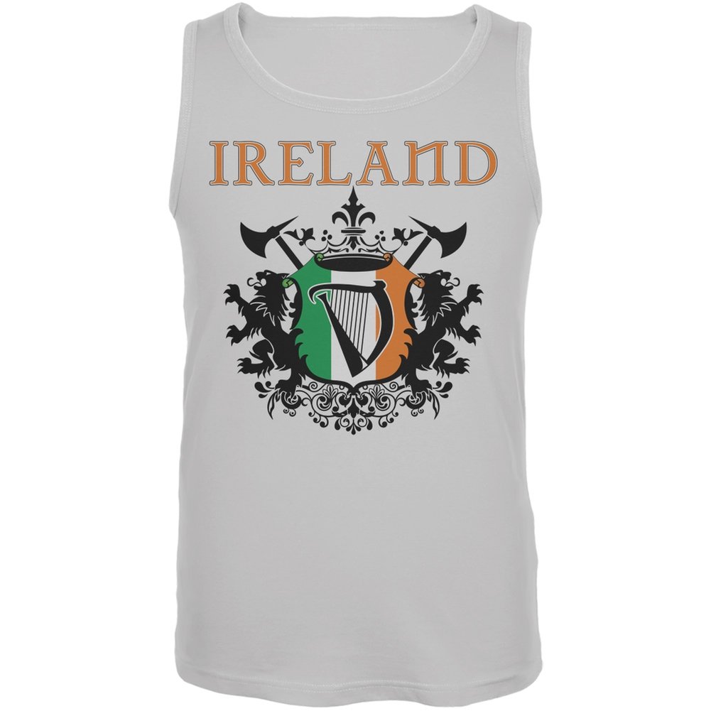 St. Patrick's Day Irish Harp White Tank Top for Adults - Small Size | Perfect for Irish Festivals, Pub Crawls & St. Paddy's Day Celebrations
