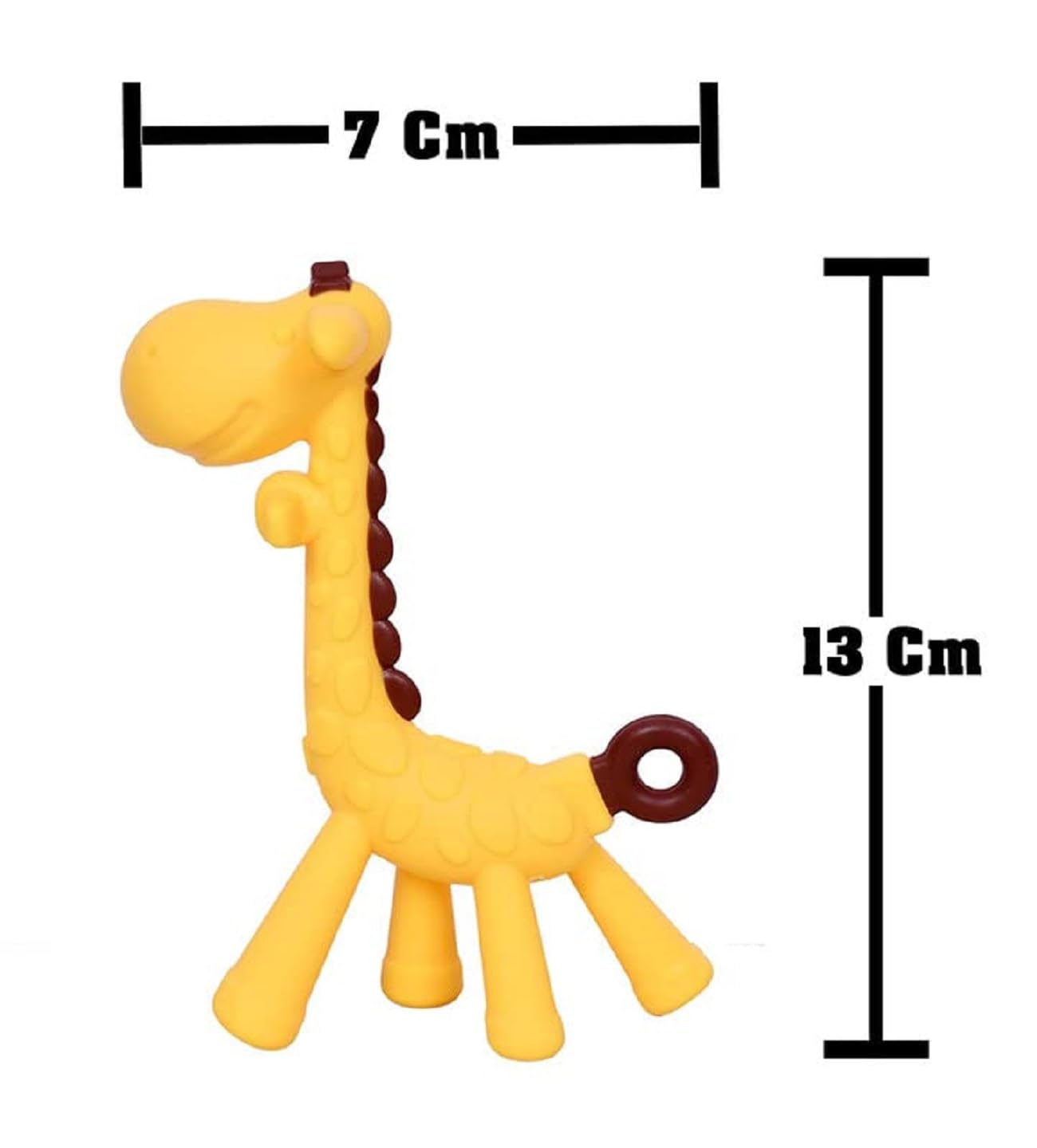 Kritiu BPA-Free Silicone Teether Set - Banana & Giraffe for 0-12 Months | Soothing Baby Teething Relief