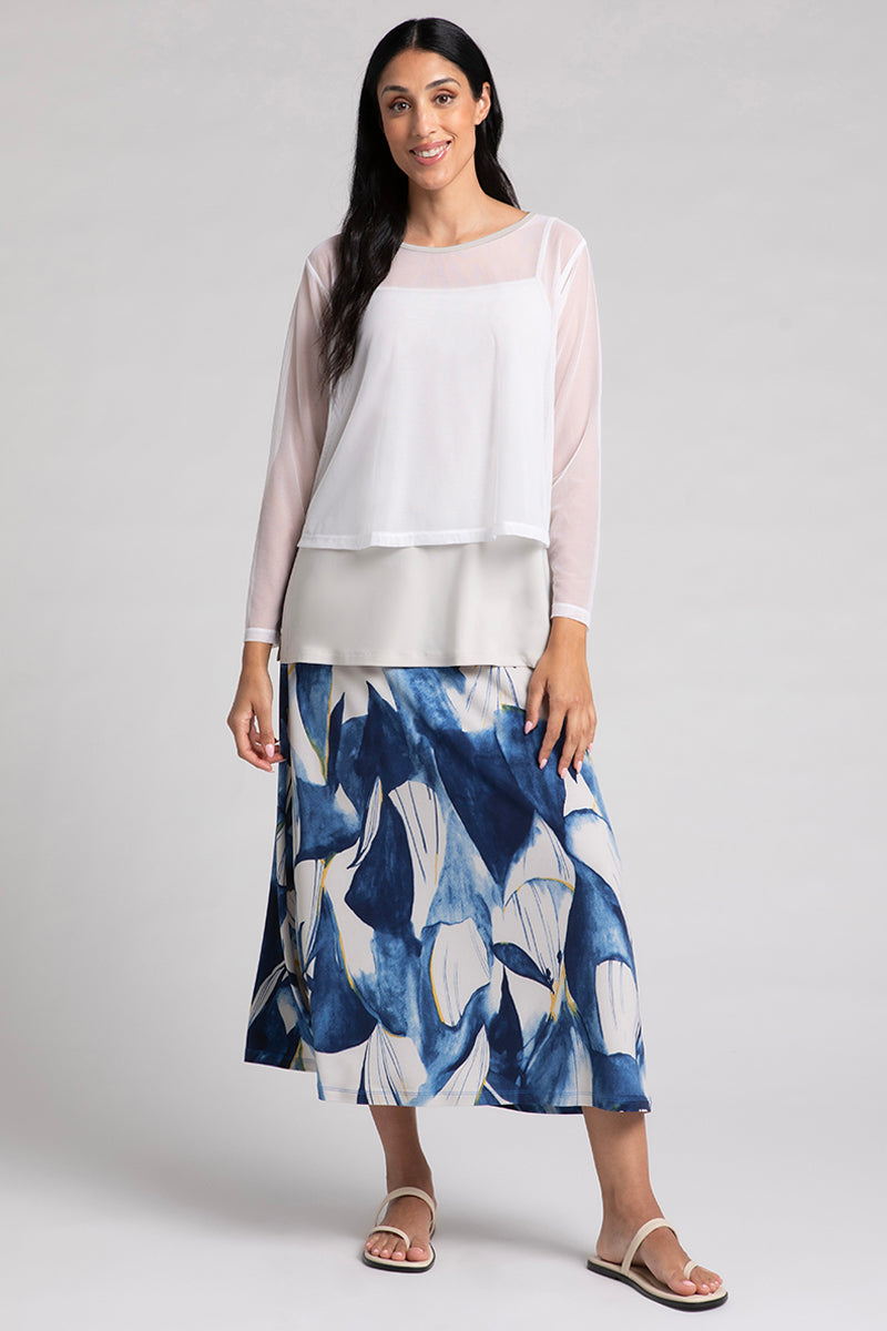 Mesh Go To Cropped T-Shirt for Women | Breathable White Summer Top | Perfect for Yoga, Beach & Casual Outings