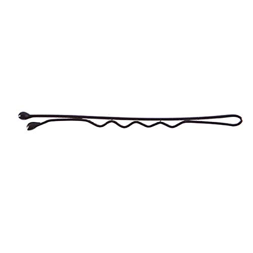 JIVISHA CREATIONS Women's Bobby Pins Hair Clips - 48 Pack Black Hair Accessories for Women, 6cm Slide Hairpins - Perfect for Updos, Ponytails & Everyday Styling