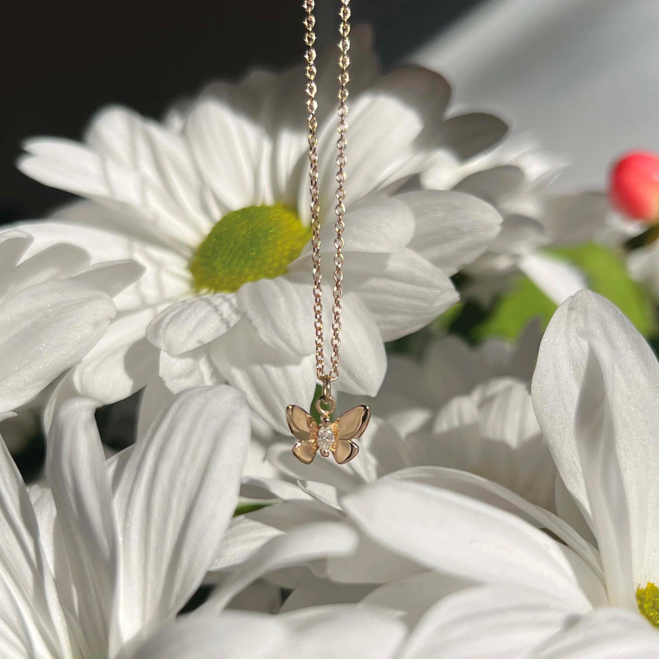 Elegant Butterfly Diamond Pendant Necklace for Women - Perfect for Weddings, Anniversaries & Special Occasions