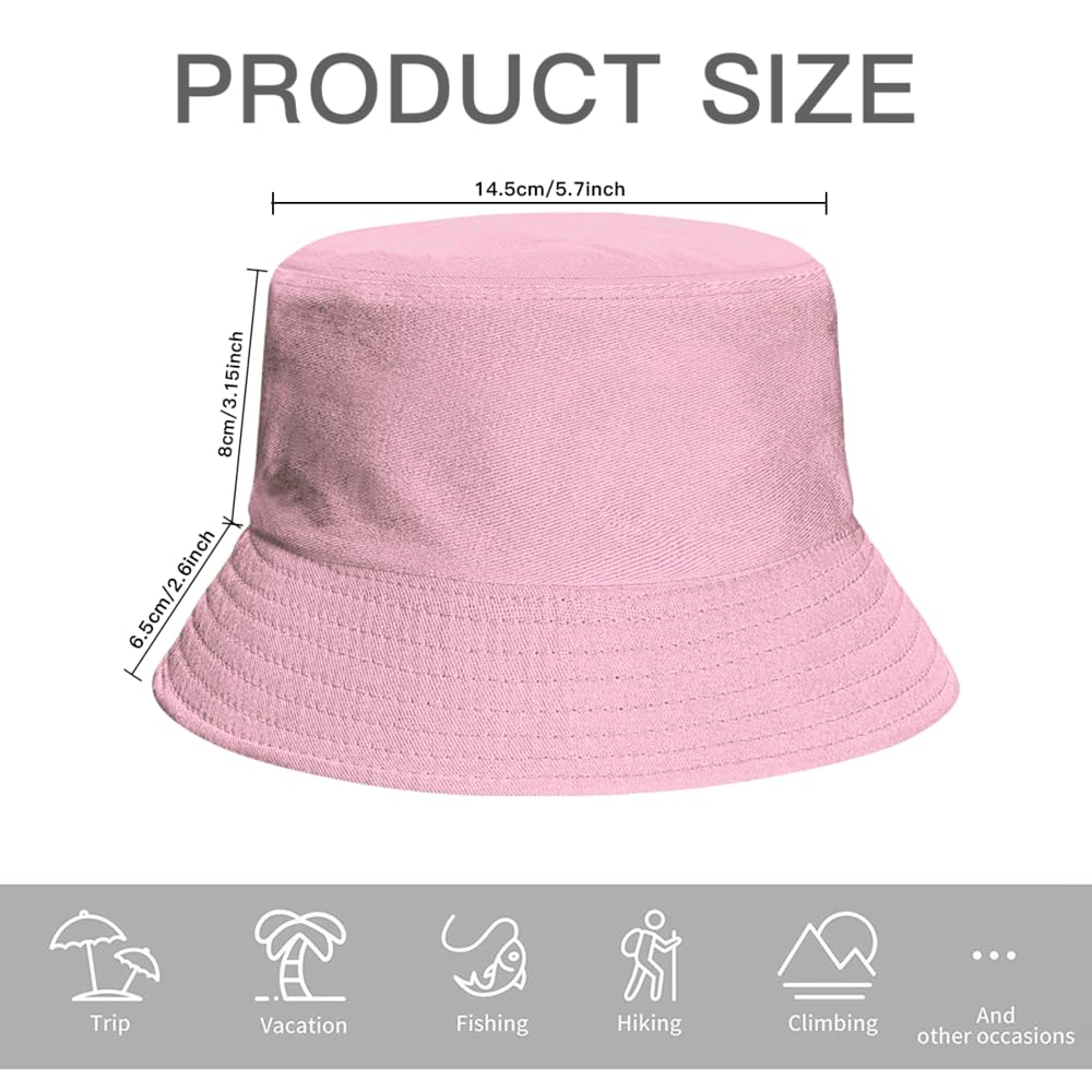 Stylish Unisex Washed Cotton Bucket Hats for Women & Men - Packable Summer Sun Hat for Beach, Travel, Golf, Fishing & Outdoor Activities