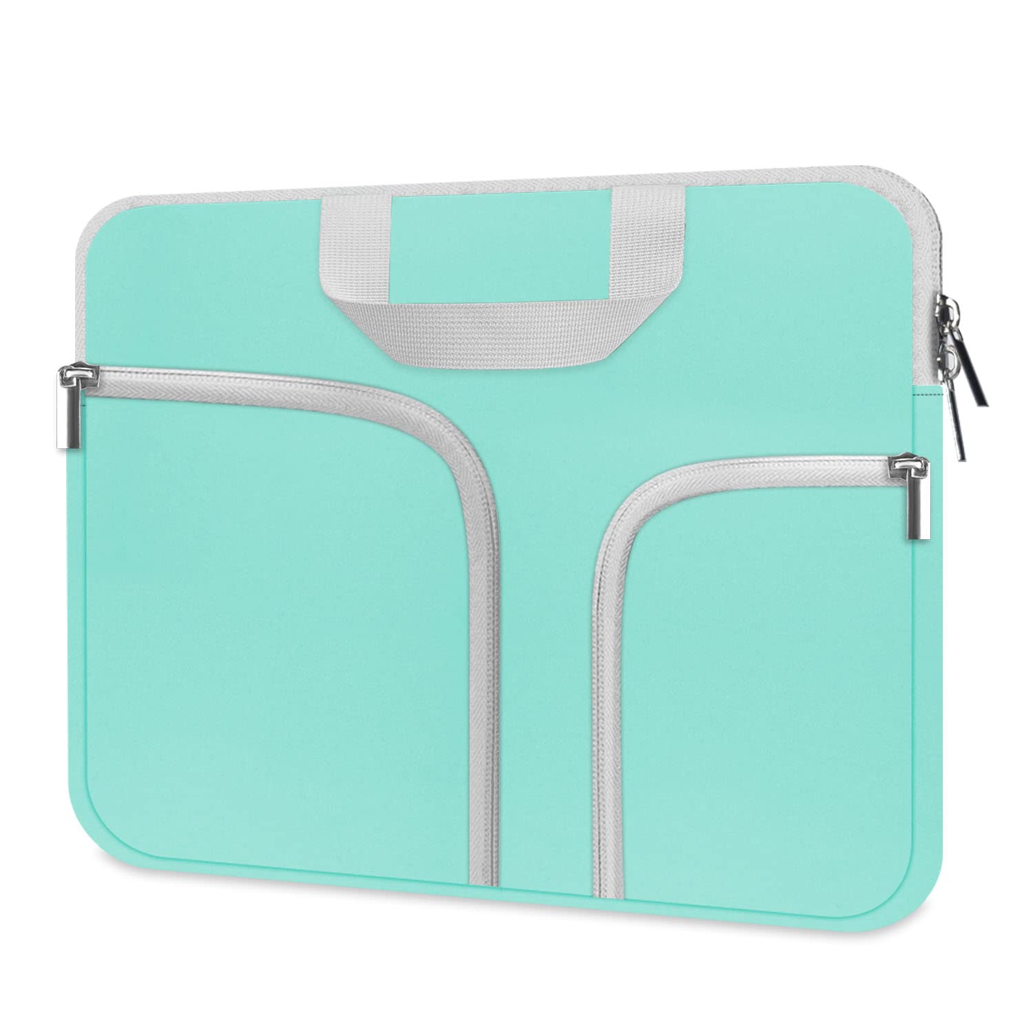 HESTECH 11.6-12.4 Inch Chromebook Case - Protective Laptop Sleeve Compatible with Acer R11, HP Stream, Samsung, Surface Go, MacBook Air/Pro M1 M2 - Mint Green - Perfect for School, Work & Travel