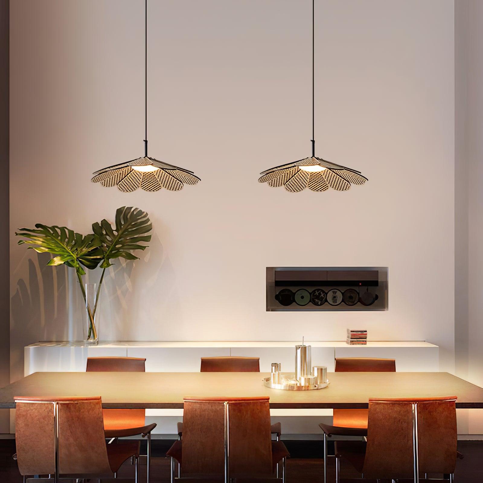 Hollyhock Pendant Light - Modern Farmhouse Ceiling Lighting Fixture for Kitchen, Dining Room, Bedroom & Living Room Decor