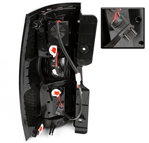 Black LED Tail Brake Lights Compatible with 2007-2014 Chevy Suburban Tahoe & 2007-2013 GMC Yukon - High Visibility Rear Lamps for Night Driving & Enhanced Safety