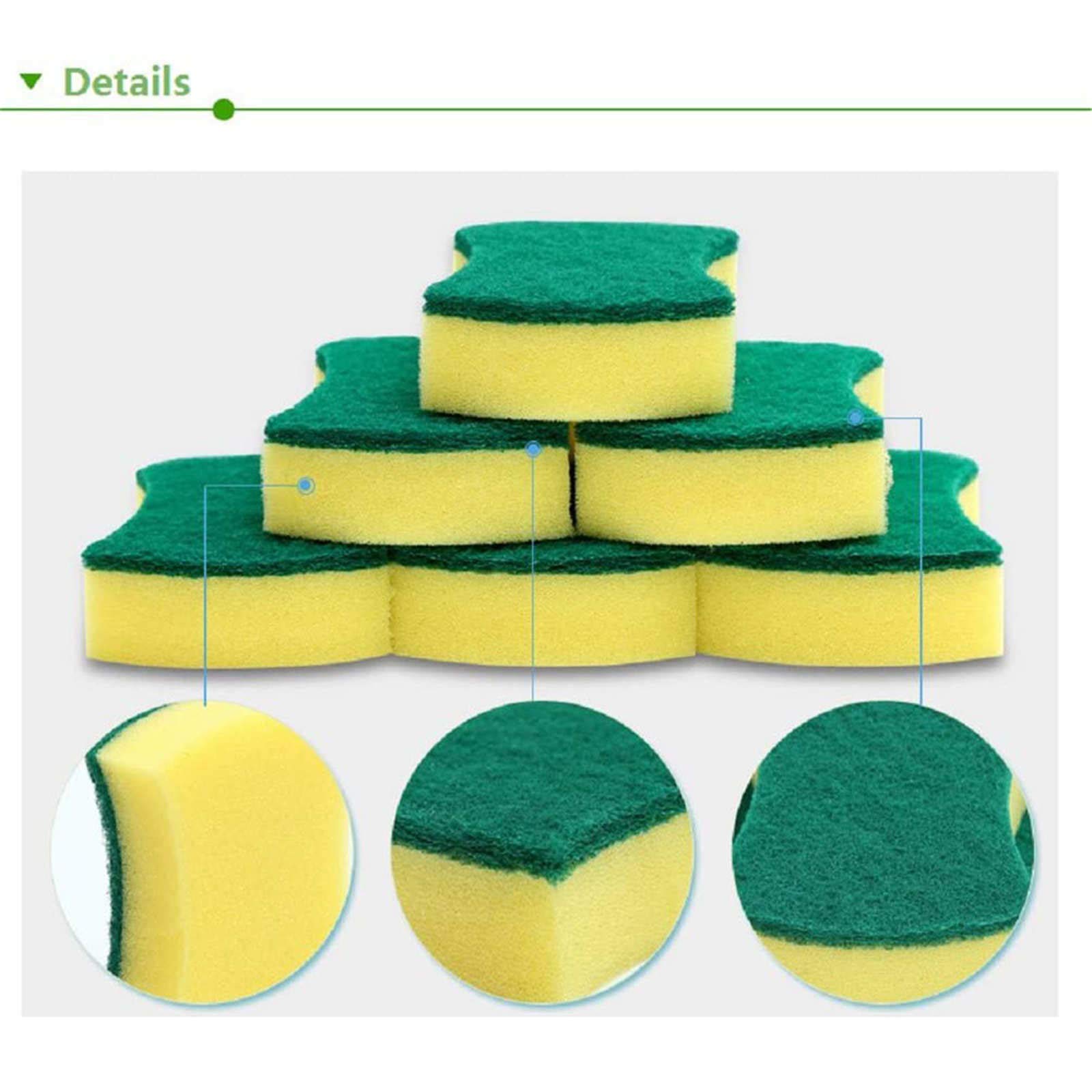 Eco-Friendly Non-Scratch Kitchen Cleaning Sponges - 20 Pack Dish Scrub Sponges for Pots, Pans & Dishes | Gentle on Cookware & Perfect for Daily Dishwashing