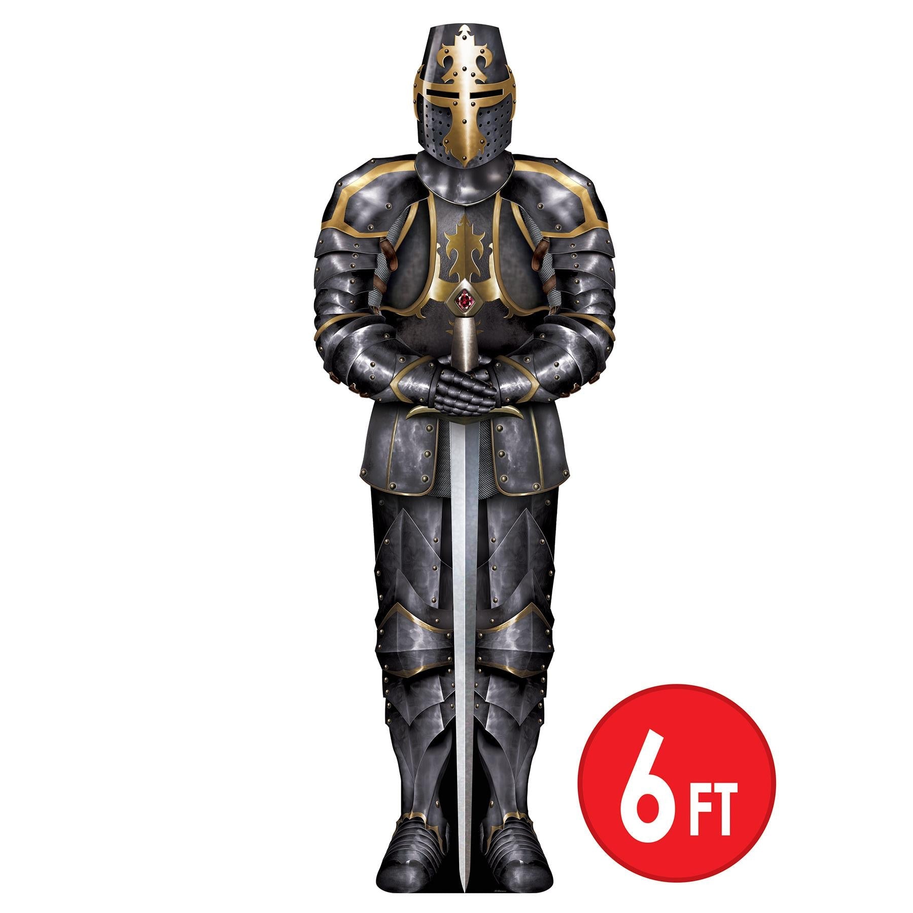 12 Pack Beistle Jointed Black Knight Party Decorations - Halloween, Medieval, and Fantasy Themed Party Supplies for Decor, Costume Parties, and Events
