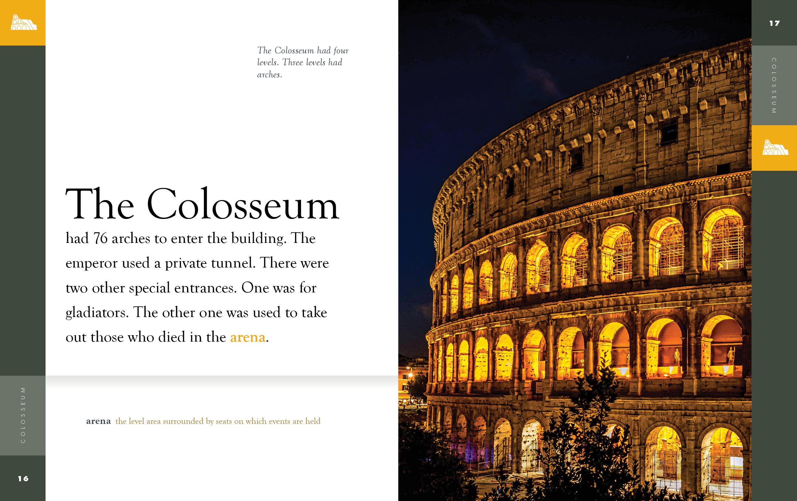 Colosseum: Ancient Rome's Iconic Landmark - 9781640268579 | History Book for Travel Enthusiasts & Students