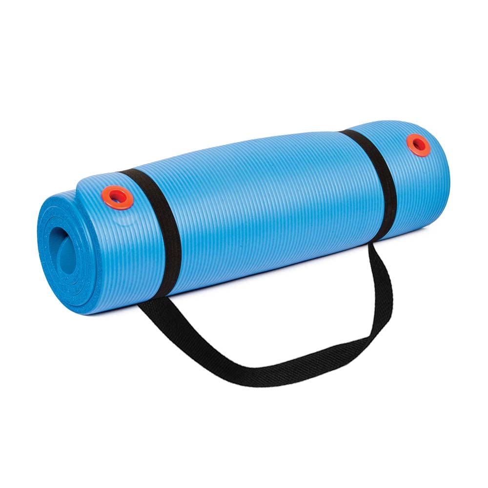 Body Sport Personal Exercise Mat - Thick Foam Workout Mat for Home Gym, Yoga & Pilates | Non-Slip Fitness Mat for Floor Exercises & Stretching