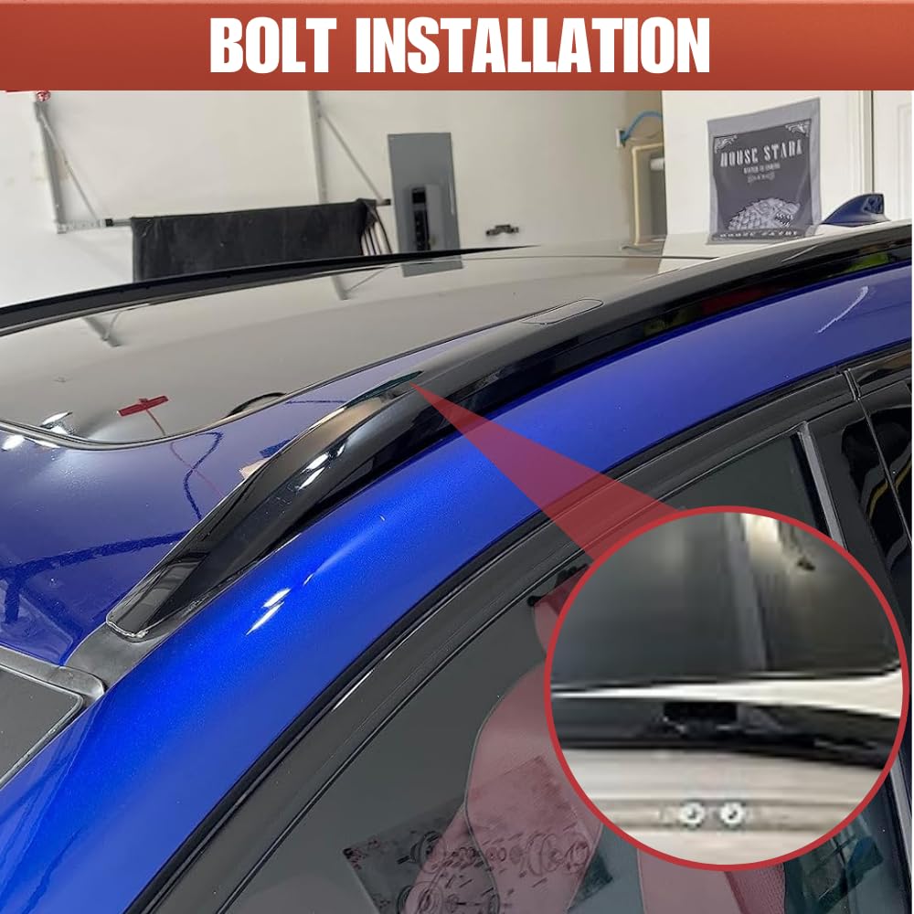 Acura RDX 2019-2025 Roof Rack Side Rail Cross Bars - Heavy Duty Black Luggage Carrier for SUV - Perfect for Road Trips, Camping & Outdoor Adventures