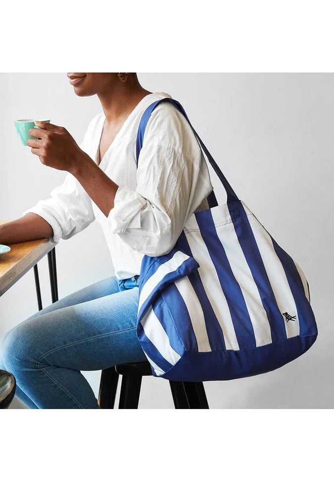 Dock & Bay Foldable Tote Bag - Lightweight Waterproof Beach Bag for Travel, Gym & Shopping | Compact Foldaway Design for Easy Storage