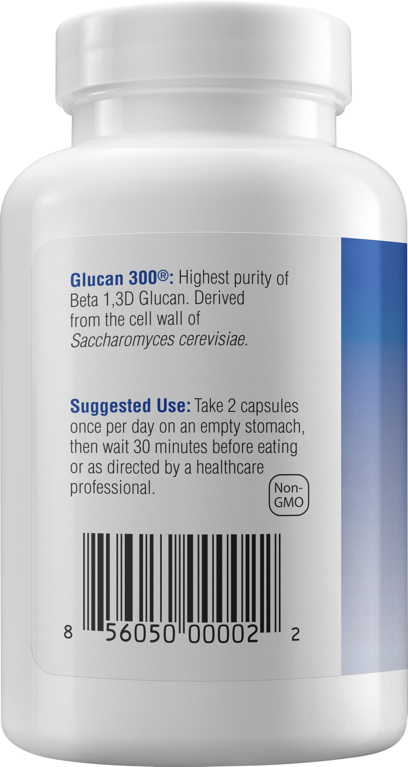 Immune Support Supplement with 500mg Highly Purified Beta Glucan per Capsule - 60 Capsules (1 Pack) | Natural Immune Booster for Adults & Kids | Daily Wellness Support for Cold & Flu Season