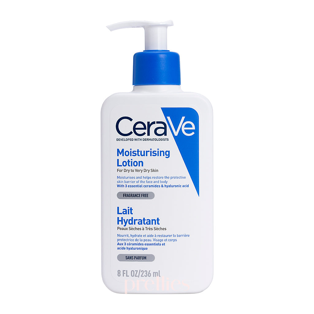 CeraVe Moisturizing Lotion 236ml | Daily Face & Body Moisturizer for Dry Skin | Fragrance-Free & Non-Comedogenic | Perfect for Day & Night Use