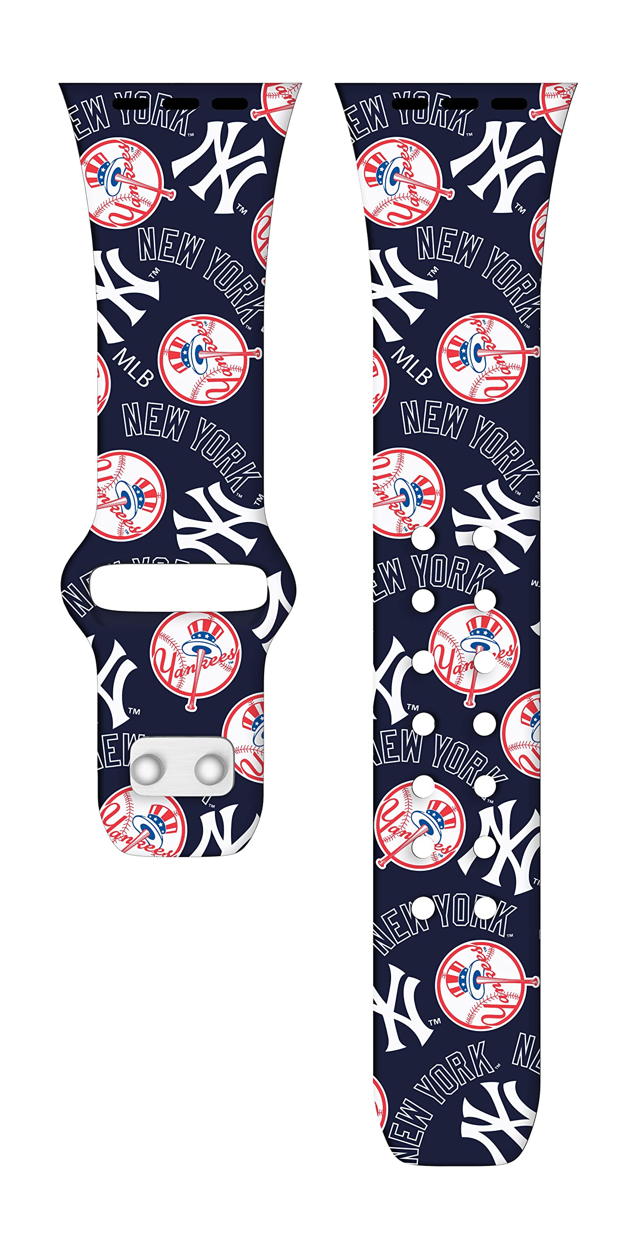 New York Yankees HD Apple Watch Band - Compatible with All Apple Watch Models - Perfect for Baseball Fans, Game Day & Sports Enthusiasts