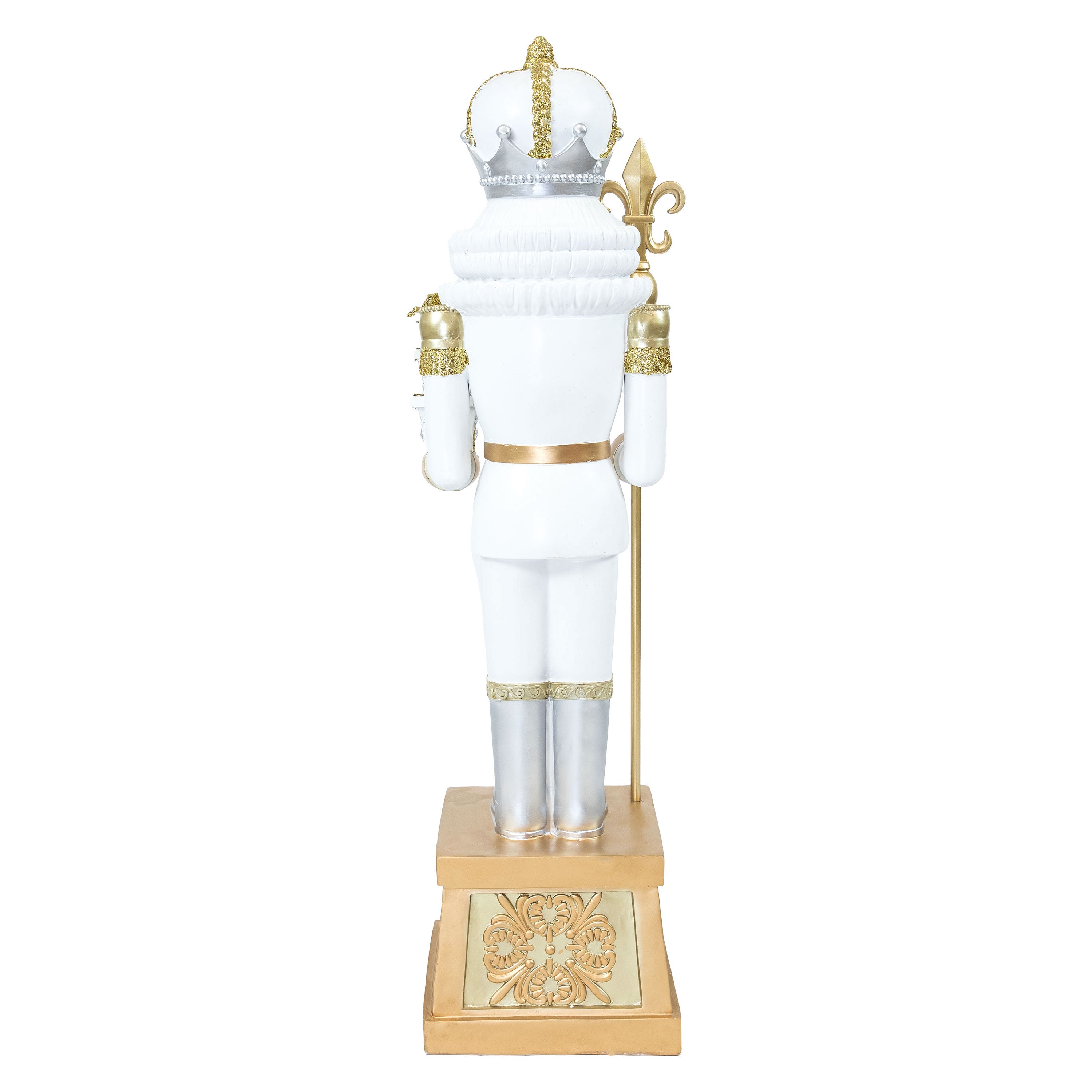Sunnydaze Pierre the Fleur de Lis Christmas Nutcracker Statue - 47