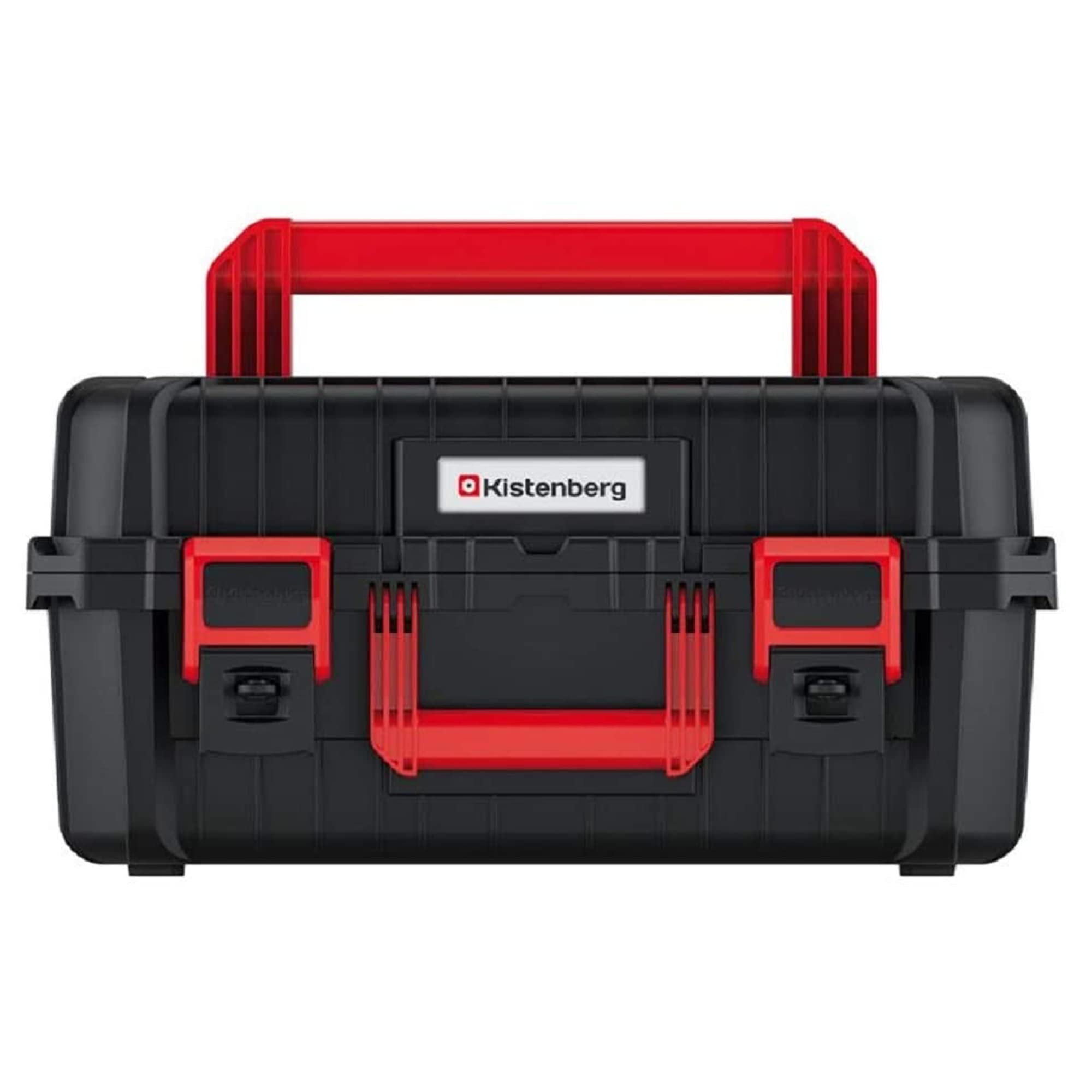 Kistenberg Heavy Duty ABS Tool Box with Foam Insert - Dustproof, 2 Handles for Easy Carrying, Black (17.5