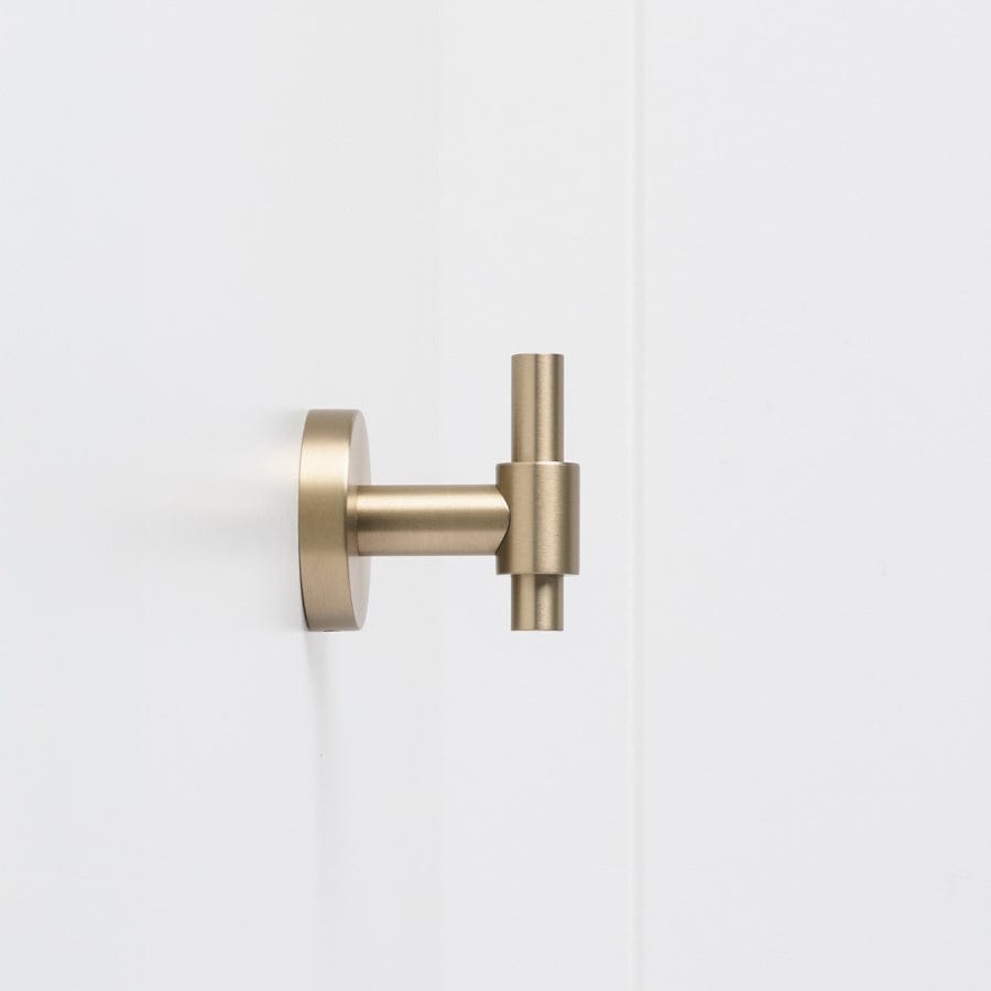 Premium Brushed Nickel Robe Hook - Elegant Bathroom & Bedroom Wall Hanger for Towels, Robes & Clothes - Perfect for Melbourne Homes & Hotels