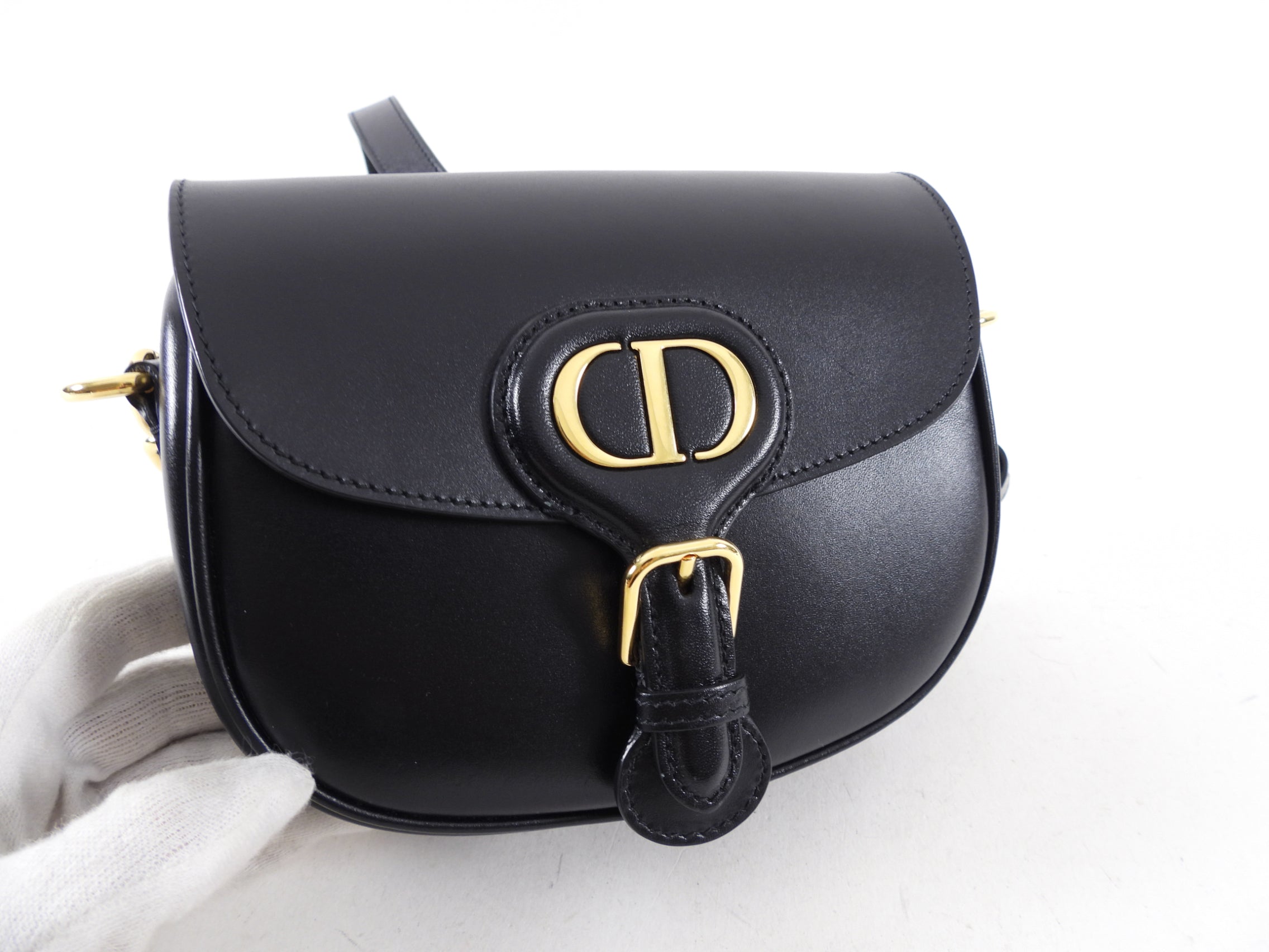 Dior Black Leather Small Bobby Crossbody Saddle Bag for Women | Luxury Designer Handbag for Everyday Use, Parties & Date Nights