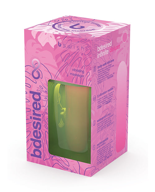 Bdesired Infinite Deluxe LE Flamingo Vibrator - Pink | Waterproof G-Spot & Clitoral Stimulator | Perfect for Couples Play & Solo Pleasure