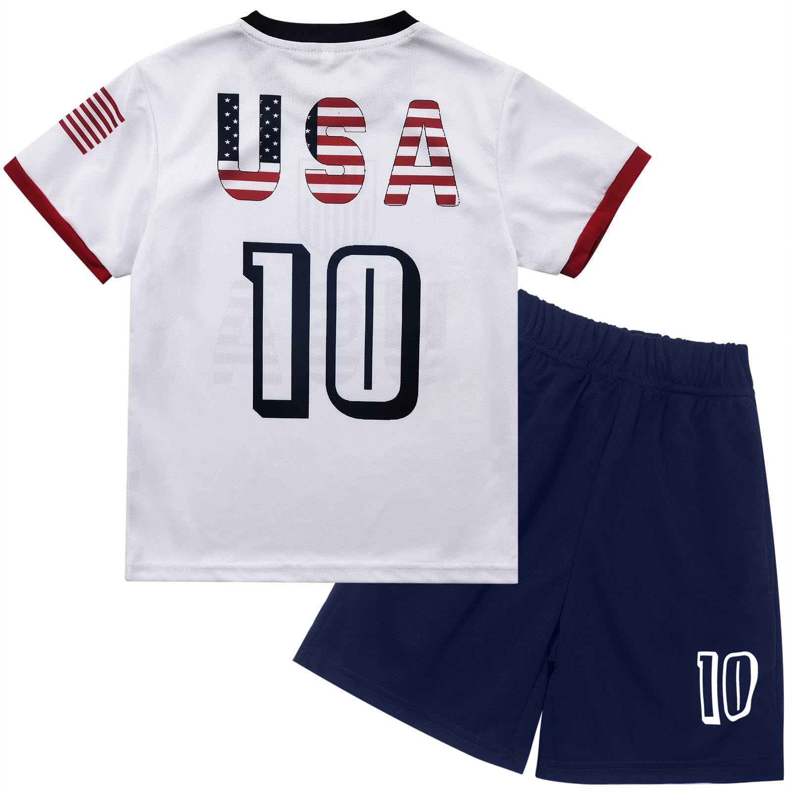 Argentina Boys Youth Soccer Jersey & Shorts Set - Toddler Football Uniform Kit for Kids - Perfect for Games, Training, and Team Sports