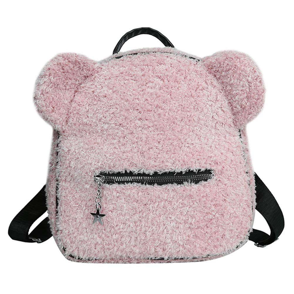Cute Plush Backpack for Girls - Adorable Shoulder Bag for School, Travel & Storage | Soft & Stylish Kids' Backpack for Everyday Use, Outings & Sleepovers