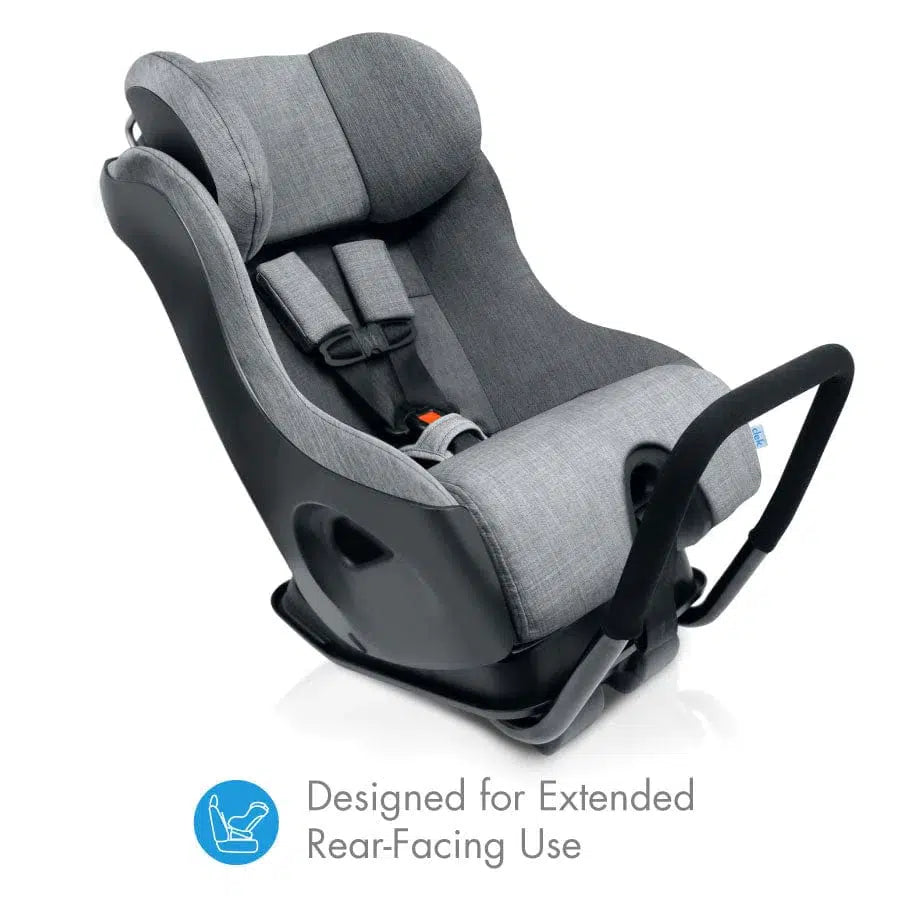Clek Fllo Convertible Car Seat - Thunder | Safe & Comfortable Infant to Toddler Car Seat | Perfect for Family Road Trips & Daily Commutes