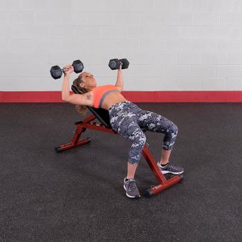 Best Adjustable FID Bench BFFID10 - Multi-Position Flat, Incline, Decline Workout Bench for Home Gym Strength Training & Weightlifting