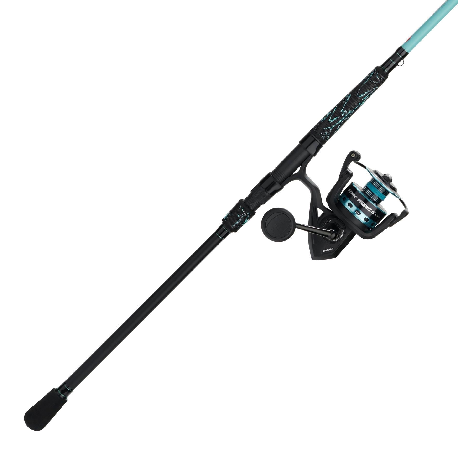 Pursuit® IV LE Spinning Rod and Reel Combo - Lightweight Fishing Gear for Freshwater & Saltwater Anglers - Perfect for Shore Fishing, Boat Fishing, and Tournament Use