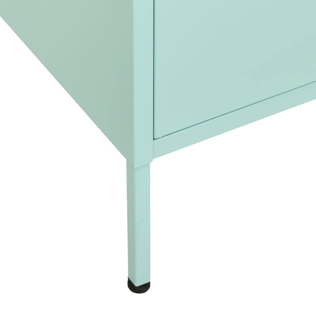 FAMIROSA 4-Door Steel Storage Cabinet with 2 Adjustable Shelves - 31.5