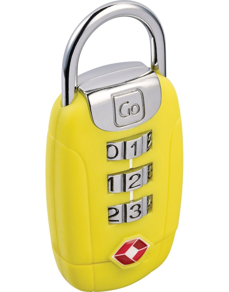 Go Travel Big Dial Twist 'N' Set Combination Lock - Secure Luggage, Backpacks & Gym Bags - Heavy Duty 3-Digit TSA Approved Travel Lock for Suitcases