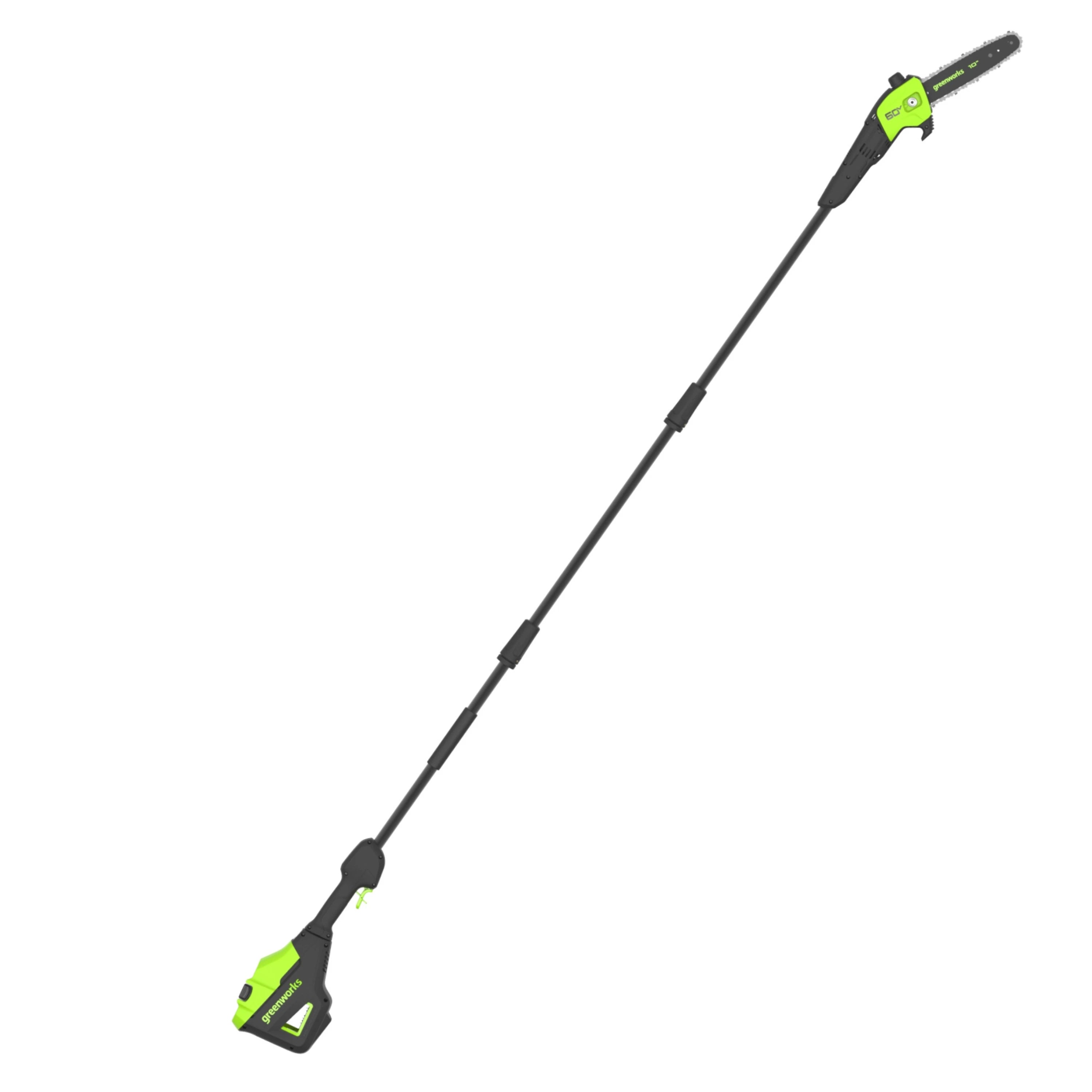 60V 10-Inch Cordless Battery Pole Saw with Black Shaft (Tool Only) - Perfect for Tree Trimming, Landscaping, and Outdoor Yard Maintenance