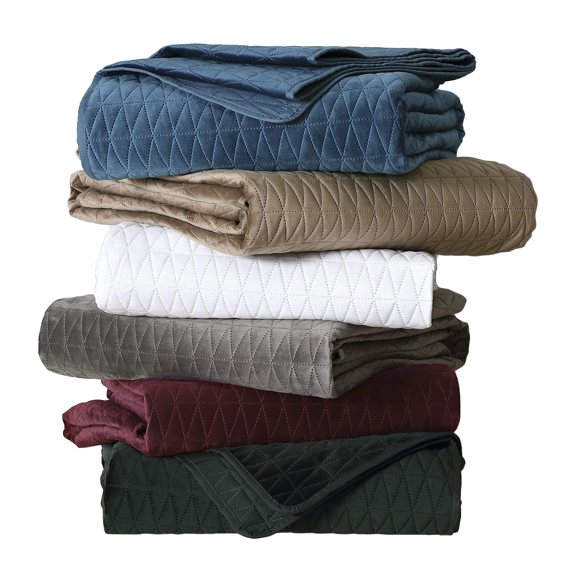 Brielle Home Gibson Quilt Set - Twin Size Dark Emerald Green Bedding Set | Soft & Comfortable Quilt for Bedroom Decor | Perfect for Guest Rooms, Dorms & Cozy Nights