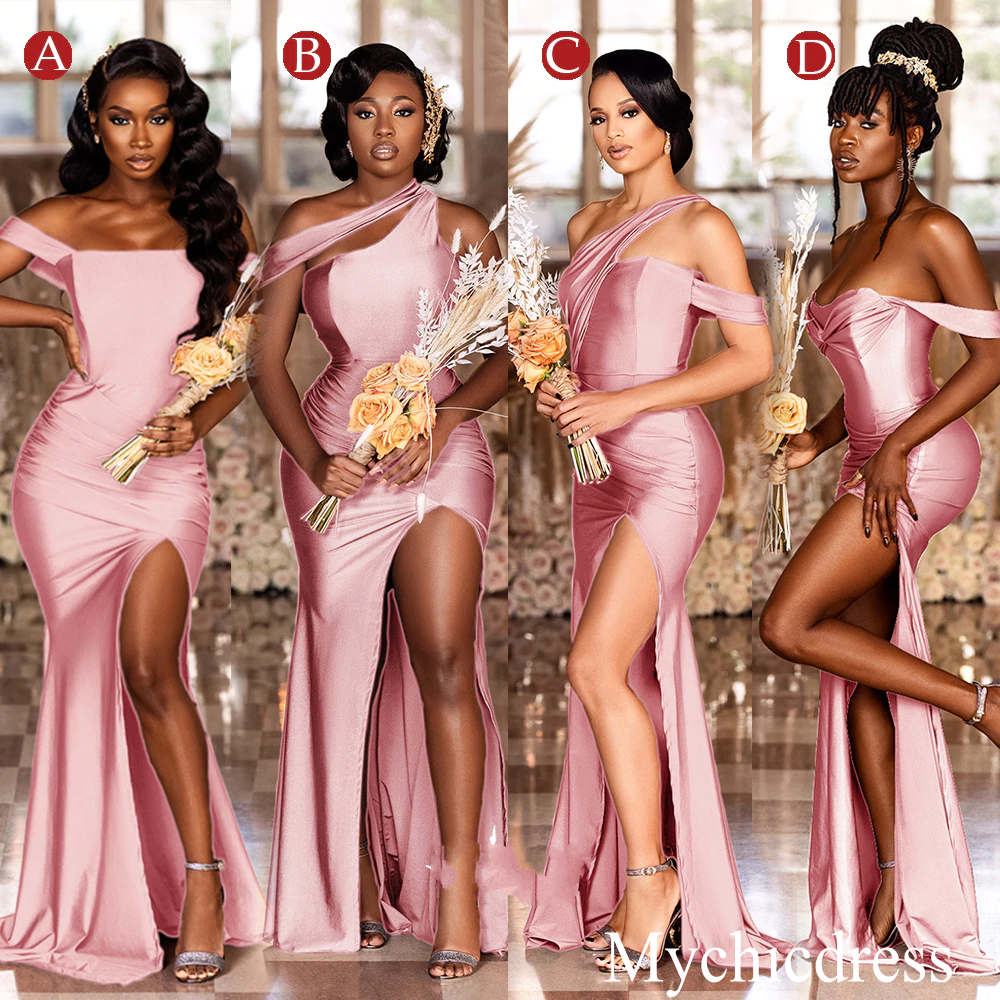 Affordable Multiway Blush Pink Wedding Guest Dress - Mermaid Bridesmaid Gown for Formal Events & Special Occasions | Perfect for Weddings, Proms, and Evening Parties