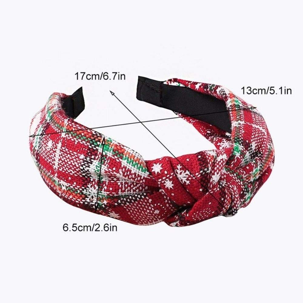 Christmas Hairband for Women & Teens - One Size Fits All Xmas Party Headband - Festive Red Wine Headwear for Holiday Gatherings, Christmas Photos & Seasonal Celebrations