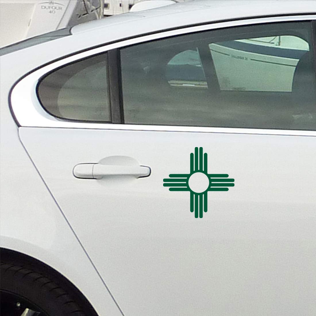 Premium New Mexico Flag Vinyl Decals (Set of 2) - Waterproof Stickers for Laptop, Phone, Helmet, Car Window, Bumper, Mug, Cup, Door & Wall Decoration - Perfect for Home, Office, Travel & Outdoor Enthusiasts