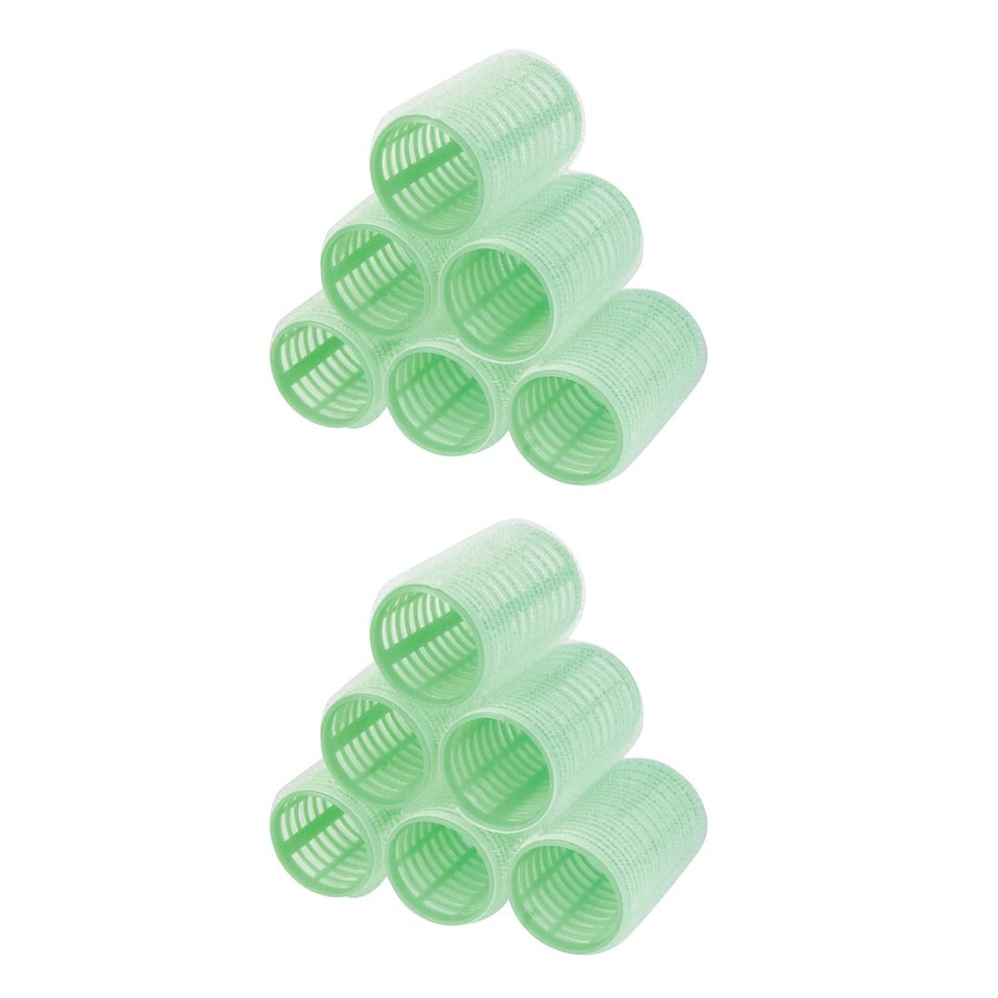 GUBB Hair Roller Set for Curly Hair - Green Spiral Rollers for Long & Short Hair - Perfect for Salon, Home Styling & DIY Hair Care