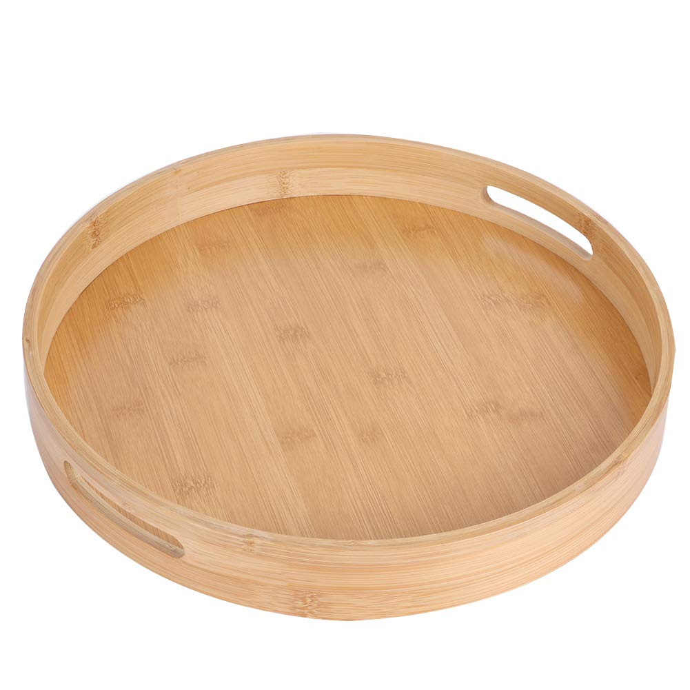 Premium Rectangular Wooden Serving Tray - Elegant Tea Tray & Dinner Tray for Food Presentation | Perfect for Afternoon Tea, Breakfast in Bed, and Party Serving