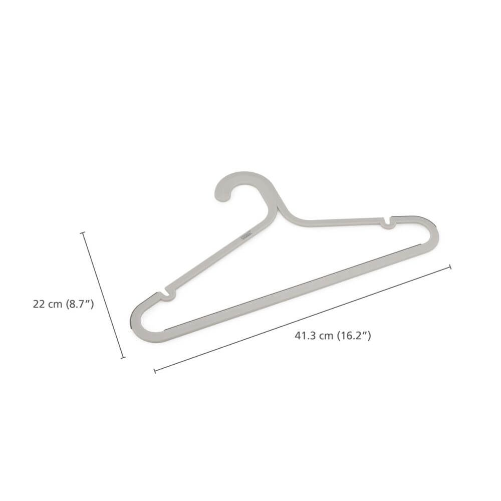Joseph Joseph Anti-Tangle Clothes Hangers - 5 Pack, Space-Saving Slimline Hangers for Wardrobe Organization - Perfect for Closet, Travel & Laundry Room Storage