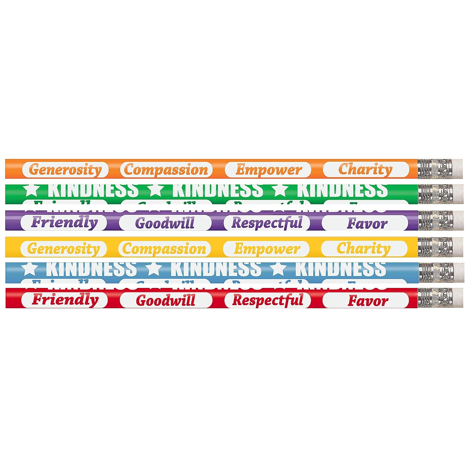 Musgrave Motivational Pencils #2 Lead - 12 Pack for School & Office