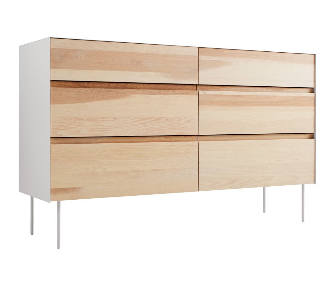 6 Drawer Dresser for Bedroom - Solid Wood Chest of Drawers with Smooth Gliding Drawers for Clothes Storage | Perfect for Master Bedroom, Guest Room, or Nursery Organization