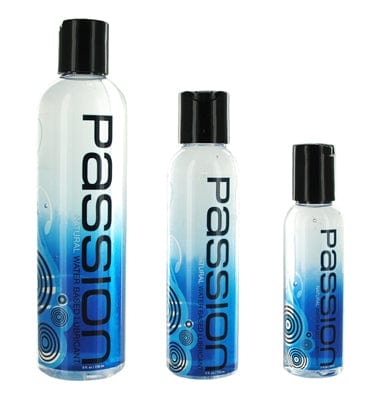 Premium Water-Based Personal Lubricant - Passion Natural 4 oz | Long-Lasting, Hypoallergenic & pH Balanced | Ideal for Couples, Massage & Sensitive Skin Care