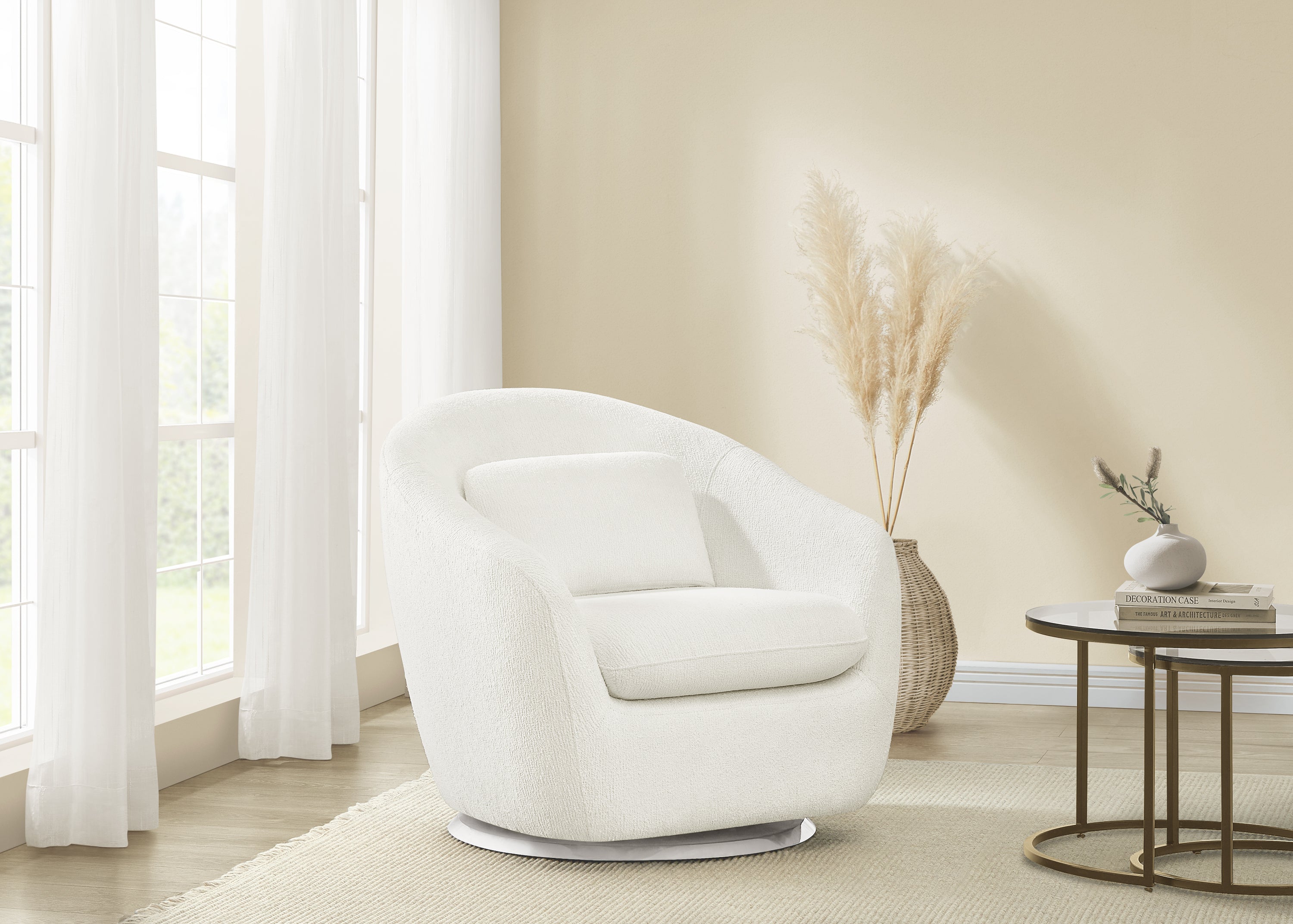 BabyGap Hudson 360-Degree Swivel Glider Tub Chair - Comfortable Nursery Rocking Chair for Breastfeeding, Soothing & Relaxing - Perfect for Baby's Room, Nursery Decor & Parenting Gifts