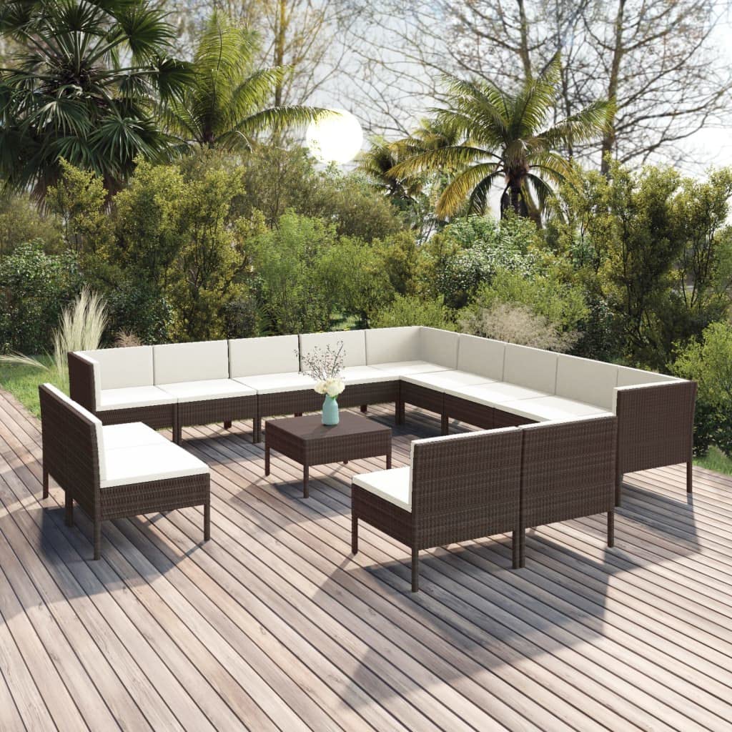 Modern Outdoor Patio Lounge Set with Cushions - 7-Piece Waterproof Wicker Sectional Sofa Conversation Set for Backyard, Deck, Poolside, Garden & Sunroom - Perfect for Relaxing, Entertaining & Outdoor Dining