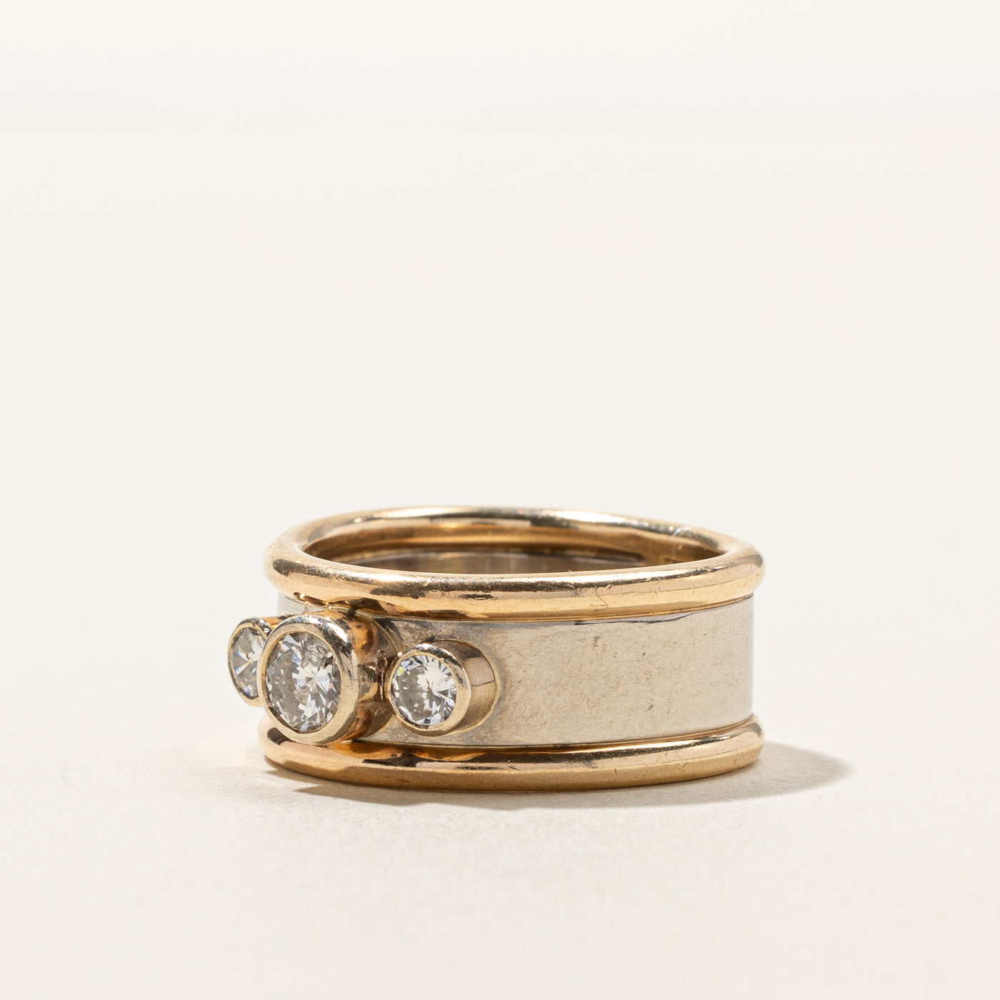 0.68ctw Three Stone Diamond Ring for Women - Size 5.25 | Elegant Engagement, Wedding, Anniversary Jewelry Gift | Perfect for Proposals, Bridal Sets & Special Occasions