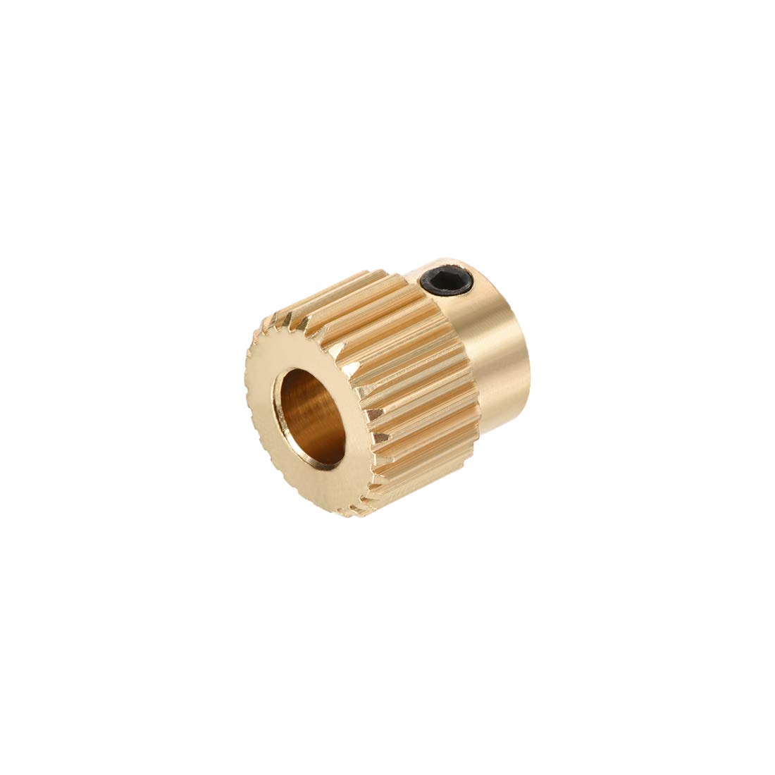 uxcell 26 Teeth Brass Drive Gear Extruder Wheel - 5mm Bore (2 Pack) - Perfect for 3D Printer Repairs & DIY CNC Machine Upgrades